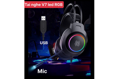 TAI NGHE GAMMING V7 LED RGB - 7.1 USB 